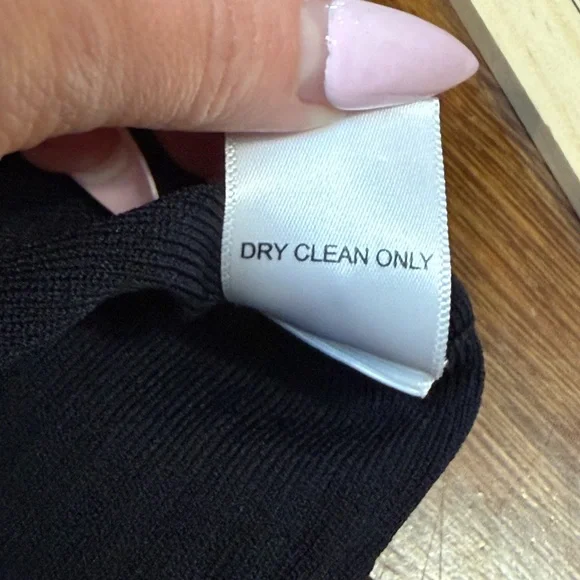 Bailey 44 Deck Ribbed Sweater Dress Navy Blue Stretch Midi Size S NWT 412-R302 - Picture 7 of 9